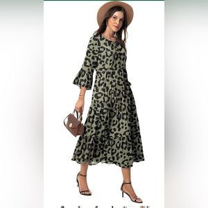 Boho MIDI Dress- Size Small